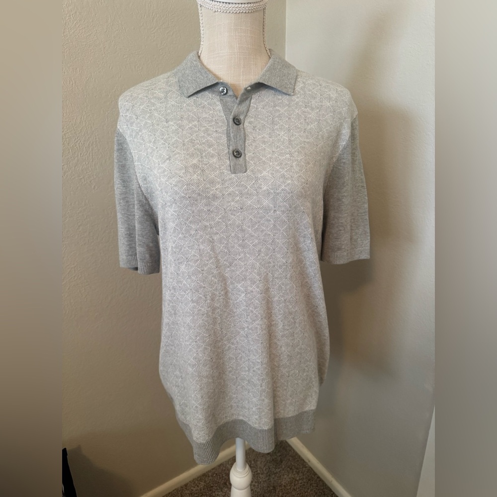 EXPRESS Men’s Gray Polo Sz M